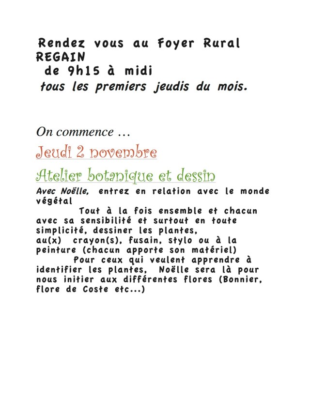 botanique et dessin  