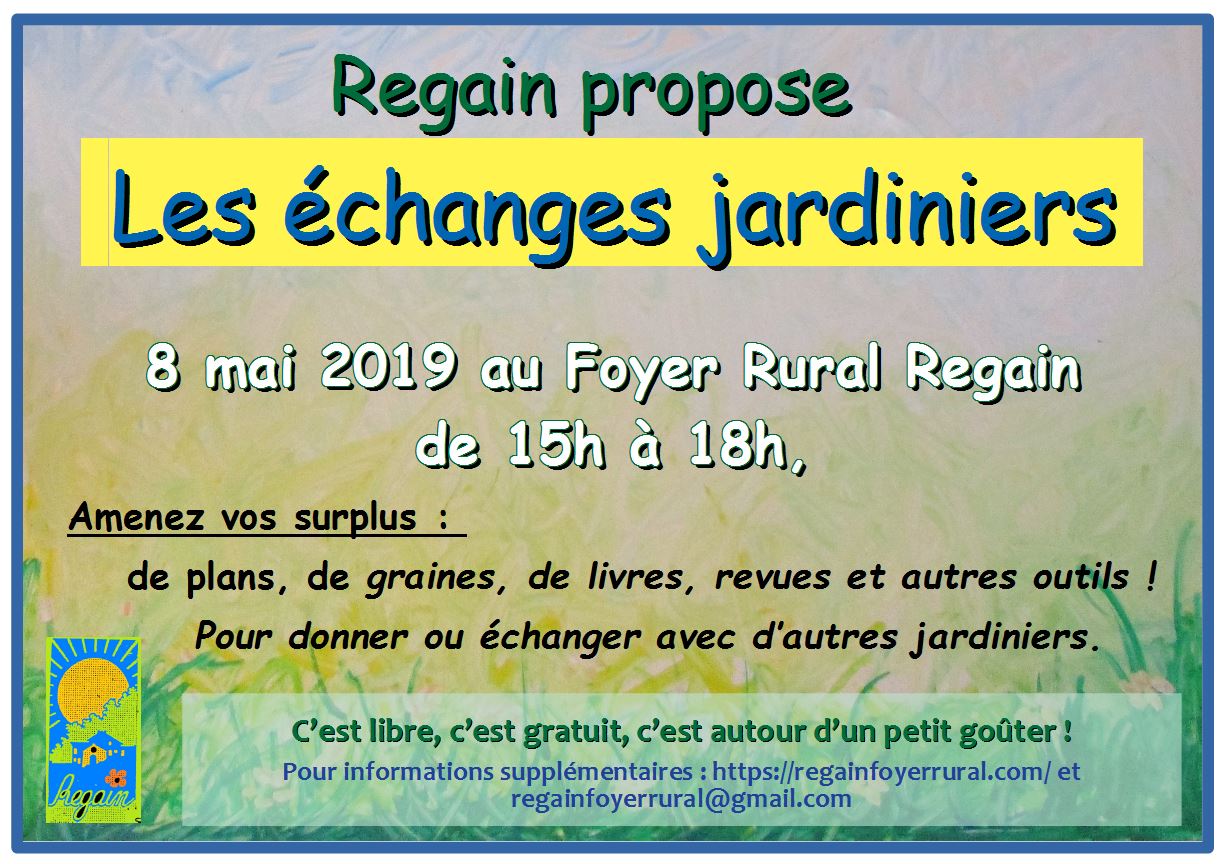 Echanges jardiniers pour écran